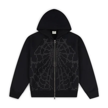 Garms Affiliated 84k Zip Up Black Hoodie