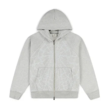 Garms Affiliated 84k Zip Up Grey Hoodie